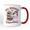 All Booked For Valentines Cupid Mug, Vintage Funny Bookworm Gift